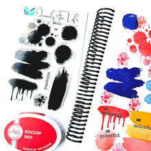 Load image into Gallery viewer, Paint Splatters 4x6 Foundations Stamp