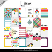 Load image into Gallery viewer, Spring Days | 3x4 Journal Cards and Dashboards | The Notebook Assembly™