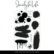 Load image into Gallery viewer, Paint Splatters 4x6 Foundations Stamp