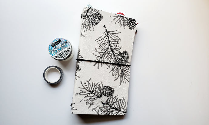 December journal tutorial using a napkin and modge podge