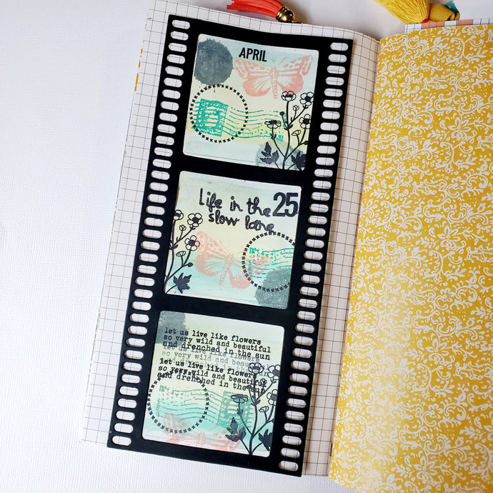 Serendipity | Using the film strip die and the newest stamps