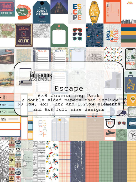 New Escape Journaling Paper Pack and 3x4 Stamp!