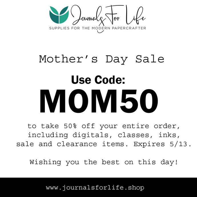 Happy Mother's Day! Today only flash sale 50% off using code MOM50