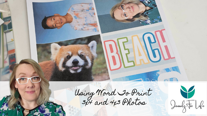 How to use Word to print 3x4, 4x3 photo collages and digital journaling cards