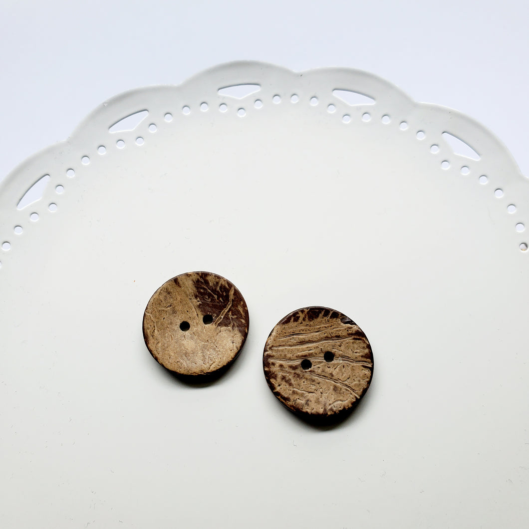 Coconut Wood Buttons | Notebook Closures