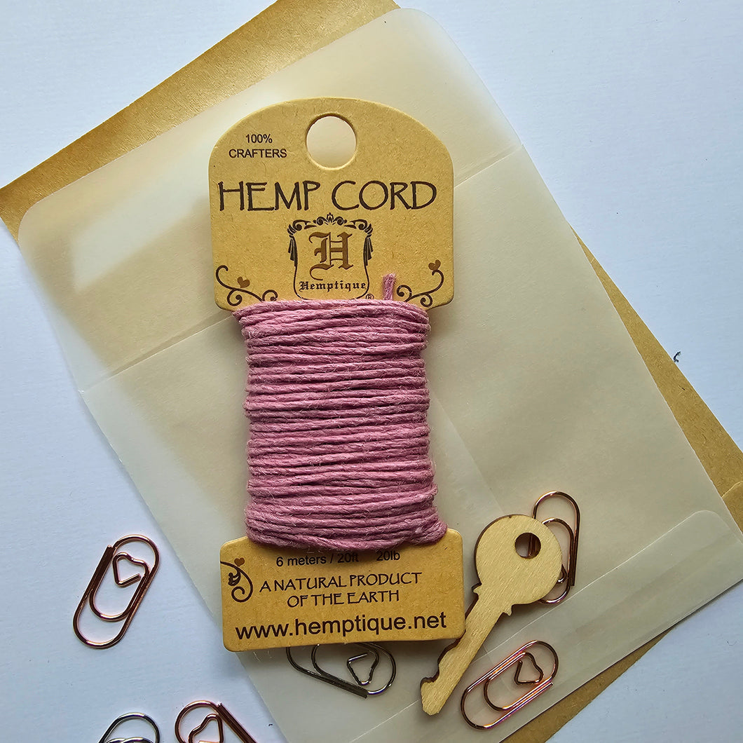 Hemptique Mini Cord Card | Lilac