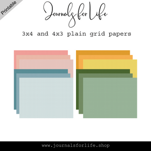 Nature's Palette | 3x4 and 4x3 Journal Cards and Dashboards | The Notebook Assembly™