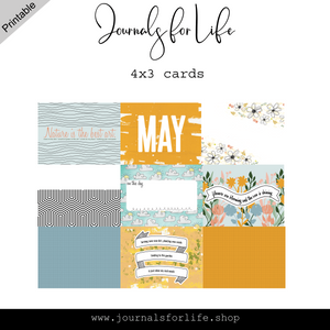 Nature's Palette | 3x4 and 4x3 Journal Cards and Dashboards | The Notebook Assembly™