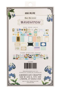 Brighton Paperie Pack 200 Paper Pieces & Washi Stickers | Bo Bunny