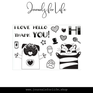 Hello You 4x6 Stamp