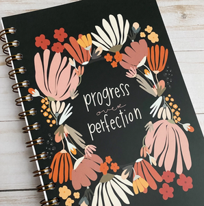 Progress Over Perfection | Lined Journal | Sway Girls