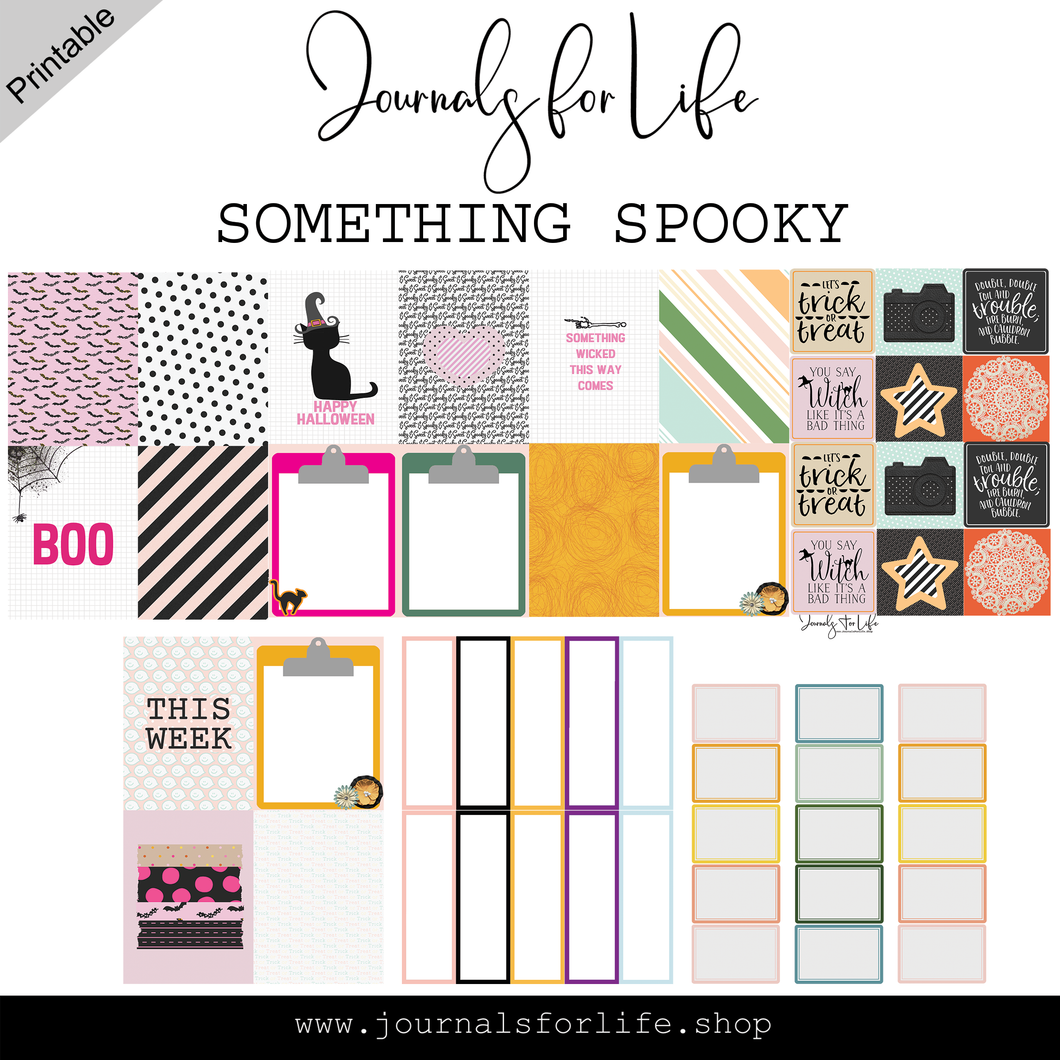 Something Spooky | Halloween Printable Kit | The Notebook Assembly™