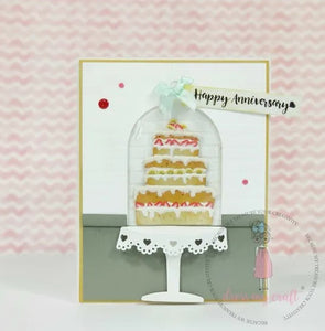 Cake With Stand Die | Dress My Craft
