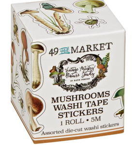 49 & Market Mushrooms Washi Tape Stickers