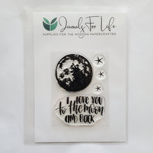 Load image into Gallery viewer, I love you to the moon and back 3x4 stamp
