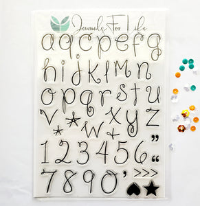 Lillian Alphabet 6x8 Clear Stamp