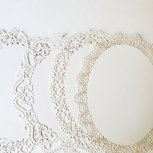 Lacy Doilies - Oval
