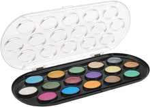 Load image into Gallery viewer, Yasutomo Pearlescent Watercolor Paint Cakes 16/Pkg-Assorted Colors
