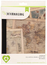 Load image into Gallery viewer, AC Sustainable Journaling Notebook 7.5&quot;X9.75&quot; W/80 Sheets-Maps
