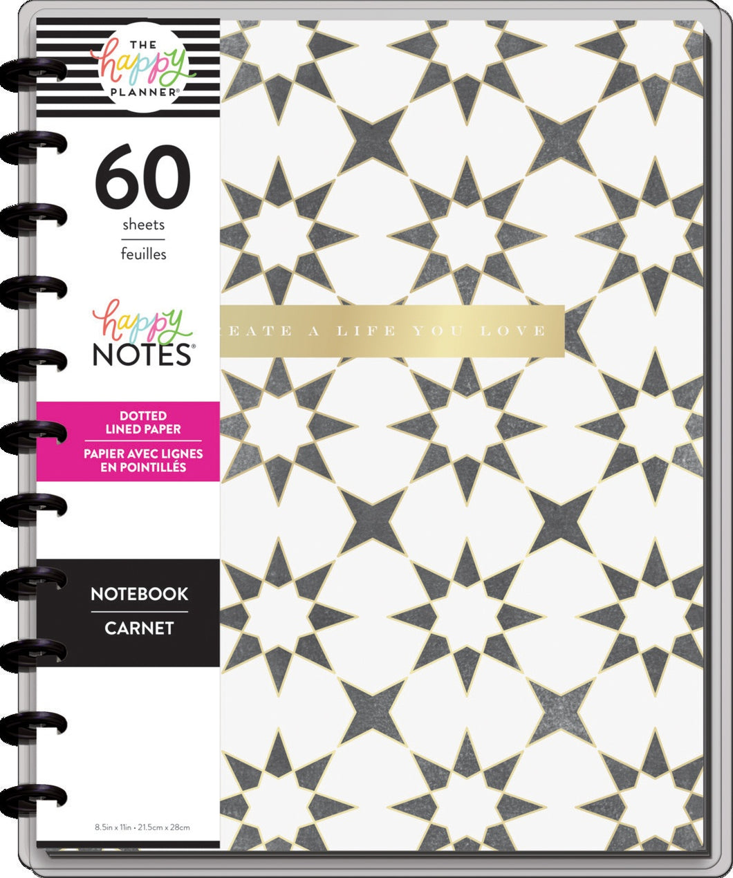 Happy Planner Big Notebook W/60 Sheets 8.5