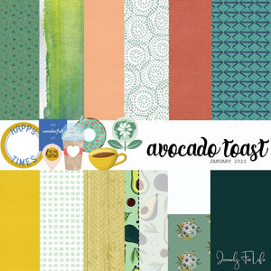 Everyday Travel Notebook Insert - Avocado Toast - Printed