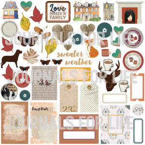 Country Manor Die Cut Ephemera Pack
