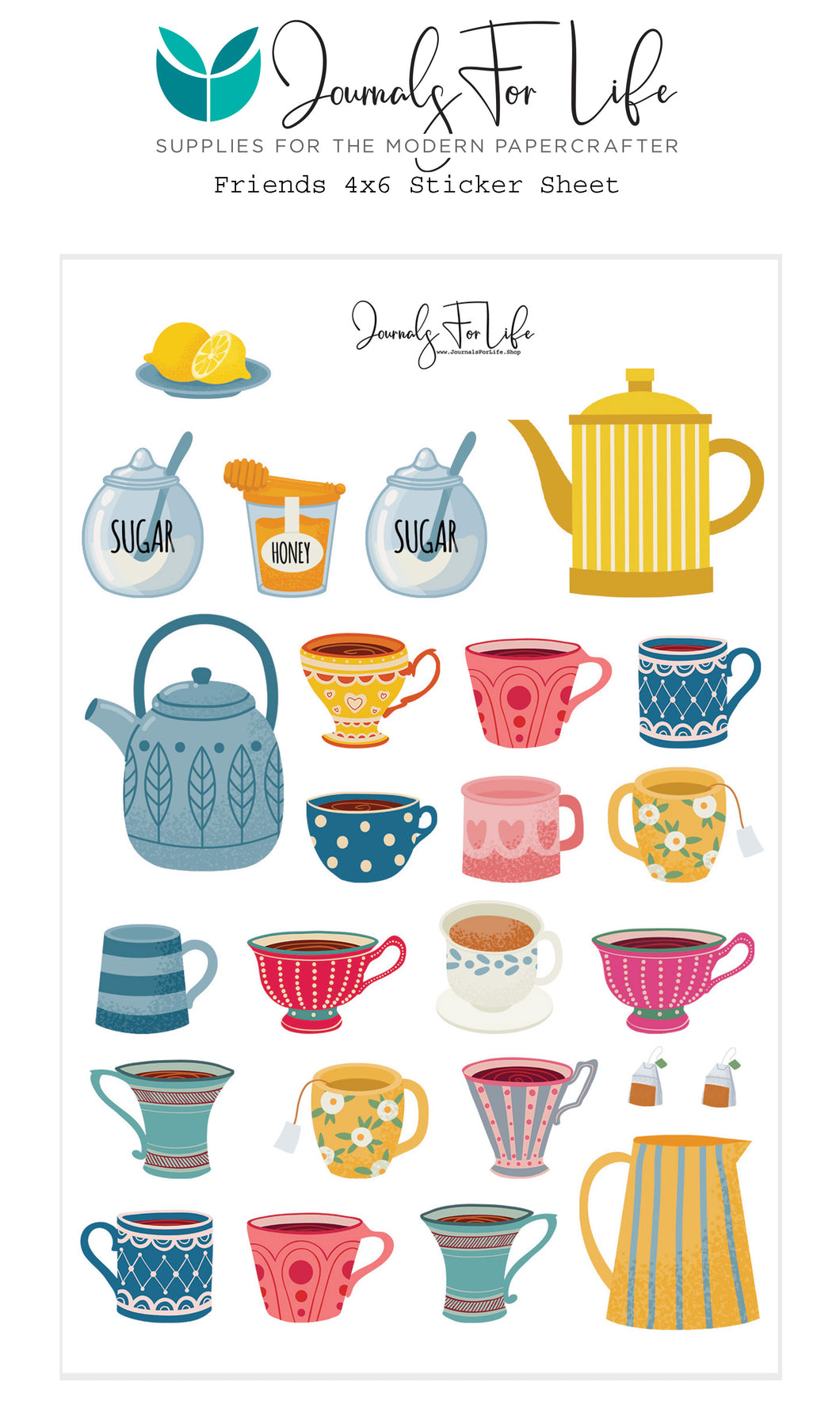 Friends 4x6 Sticker Sheet