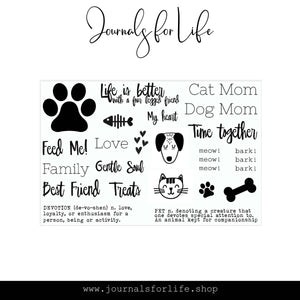 Pets 4x6 Foundations Stamp