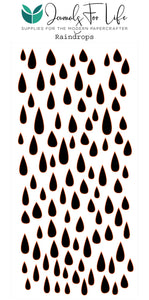 Raindrops - 4x8 Stencil