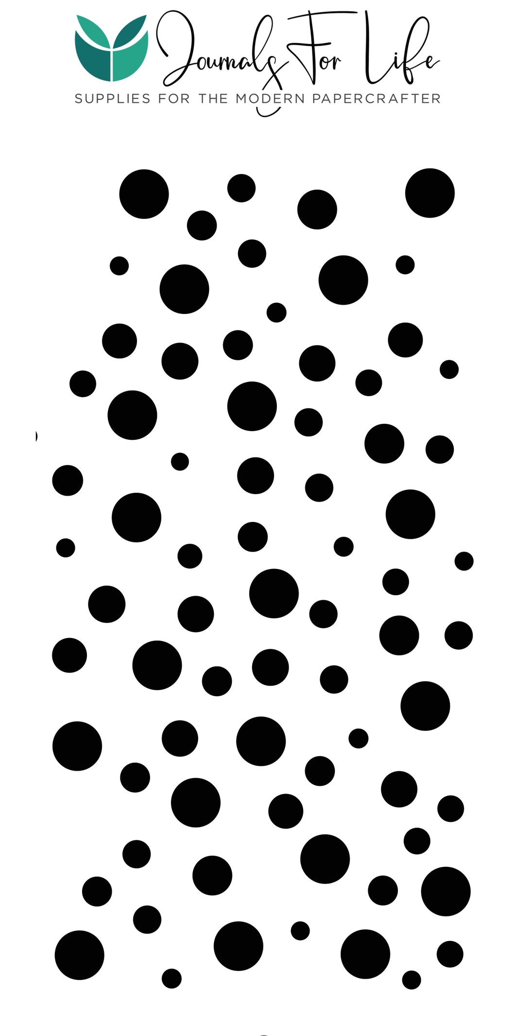 Random Circles - 4x8 Stencil